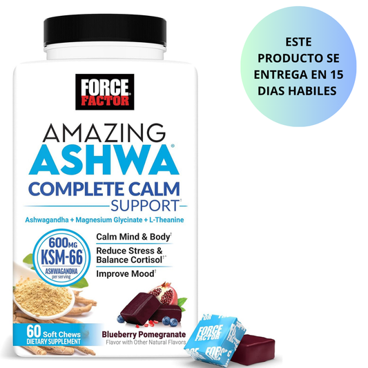 Force factor Amazing Ashwagandha KSM-66 -60 toffies