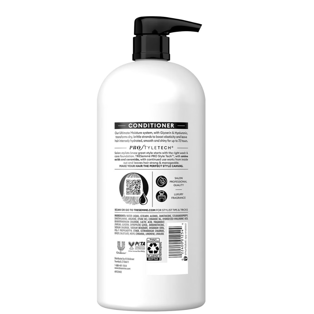 TRESemmé - Acondicionador - Rich Moisture + Hyaluronico 7X, 1.18L