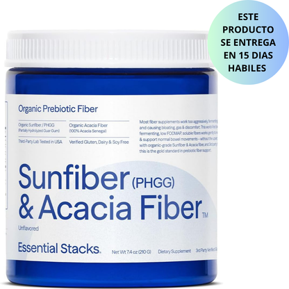 Essential Stacks - Sunfiber (PHGG) + Acacia Fiber, 210g