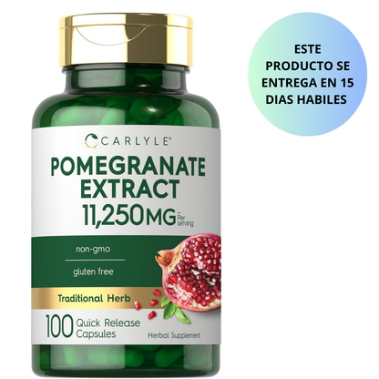 Carlyle - Pomegranate Extract 11,250mg - 100 cápsulas de liberación rápida