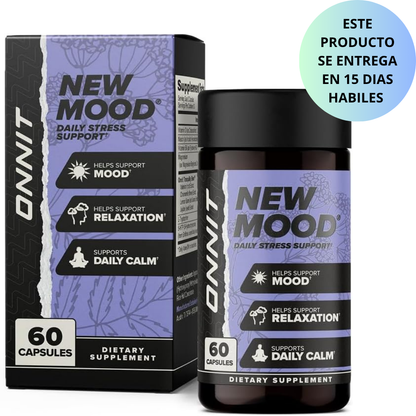 Onnit - New Mood daily stress support, 60 capsulas