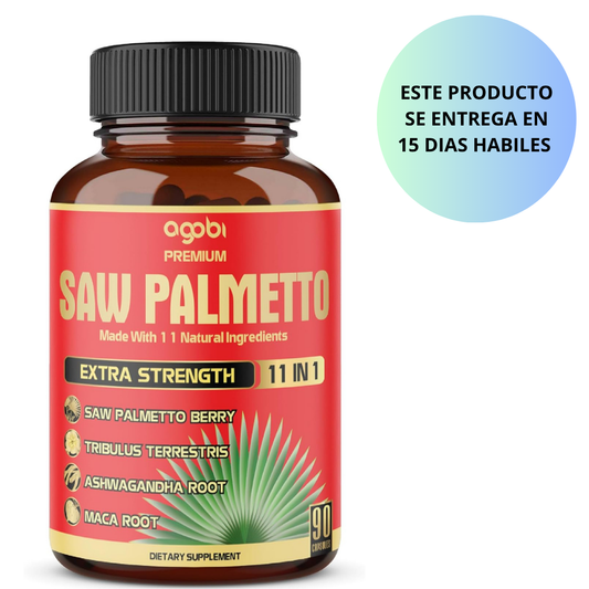 Agobi - Saw Palmetto extra fuerte 11 in 1 , 90 capsulas