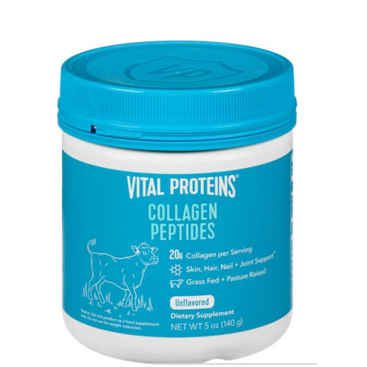 Vital Proteins Suplemento en polvo de péptidos de colágeno para piel, sin sabor 140g