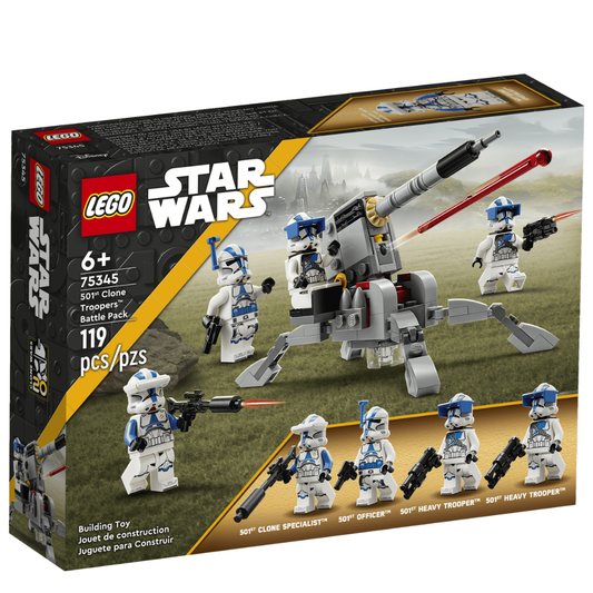 Lego - Star Wars™ Pack de batalla de los Soldados Clon 501™  #75345, 119 piezas