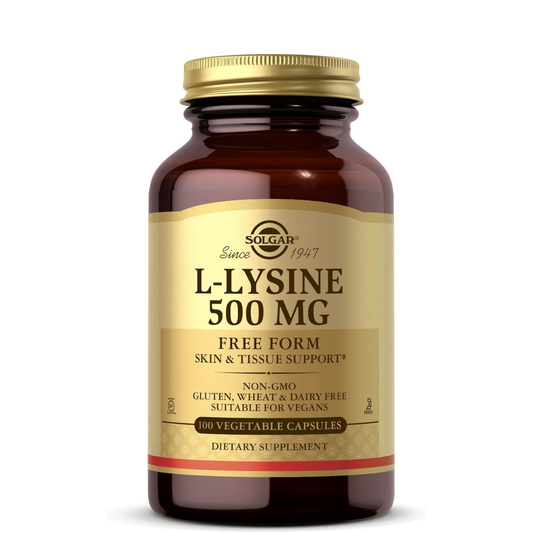L-Lysine 500 mg Solgar -  Capsulas Vegetales