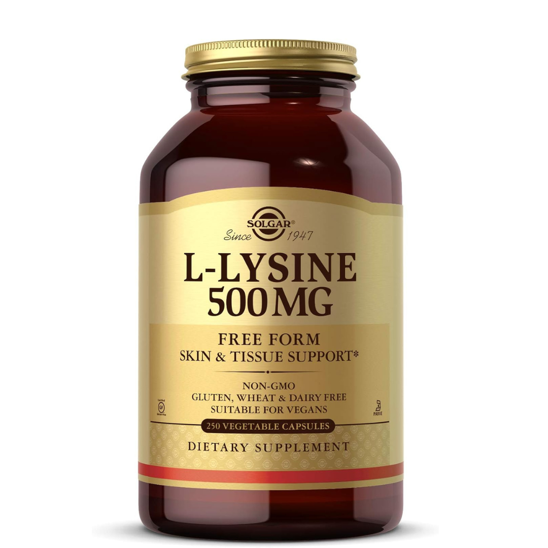 L-Lysine 500 mg Solgar -  Capsulas Vegetales