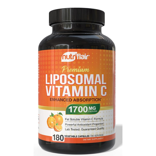 Vitamina C Liposomal NutriFlair 1700 mg, 180 Cápsulas - Alta absorción