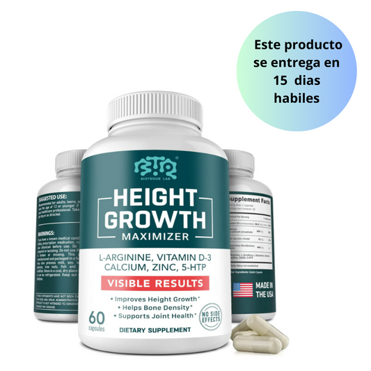 Height Growth maximizer , 60 capsulas - Bioteque Labs