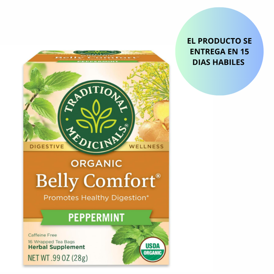 Traditional Medicinals Té de menta orgánica, promueve la digestión saludable, 16 bolsas de té