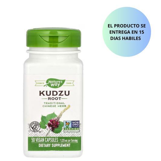 Nature's Way, Kudzu Root, 1,226 mg, 50 capsulas veganas  (613 mg por capsula)