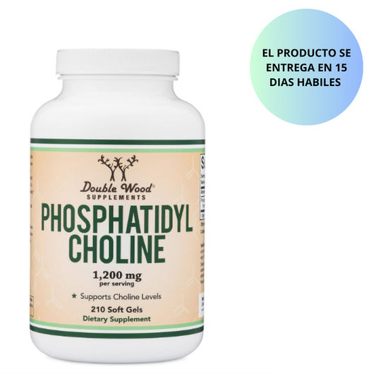 Double Wood , Phosphatidyl Cholina 1200mg (Fosfatidilcolina) - 210 capsulas