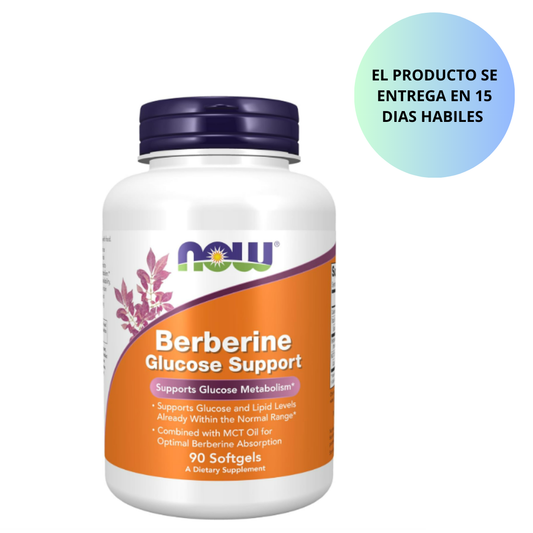 Now - Berberine glucosa support , 90 capsulas