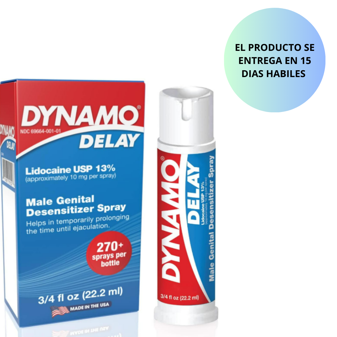 Dynamo Delay lidocaine USP  13% , retardante sexual - 22.2ml