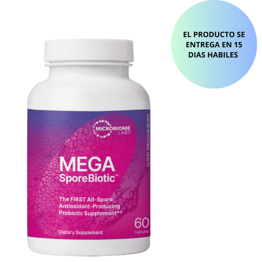Microbiome Labs - MegaSporeBiotic Probióticos para mujeres y hombres - 60 capsulas