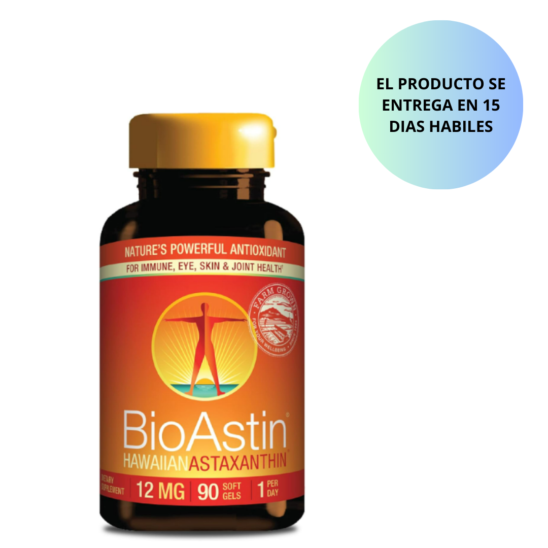 NUTREX HAWAII ,  BioAstin Astaxantina hawaiana – 12 mg, 90 cápsulas blandas