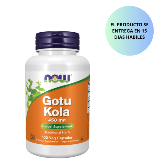 NOW - Gotu Kola  450 mg, 100 cápsulas vegetales