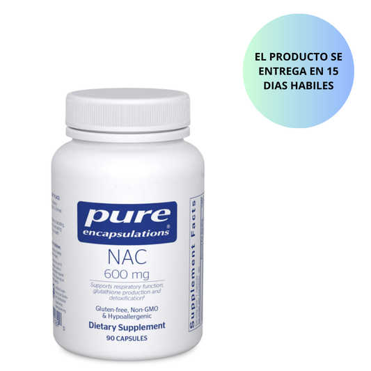 Pure Encapsulations NAC 600MG , 90 CAPSULAS