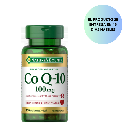 Nature's Bounty , CoQ10 - 100 mg, 75 capsulas blandas de liberacion rapida