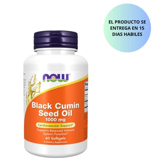 Now - Black cumin seed oil 1000mg , 60 capsulas