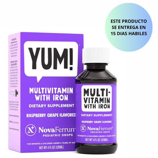 NovaFerrum Yum - Multivitamínico para niños , 120ml