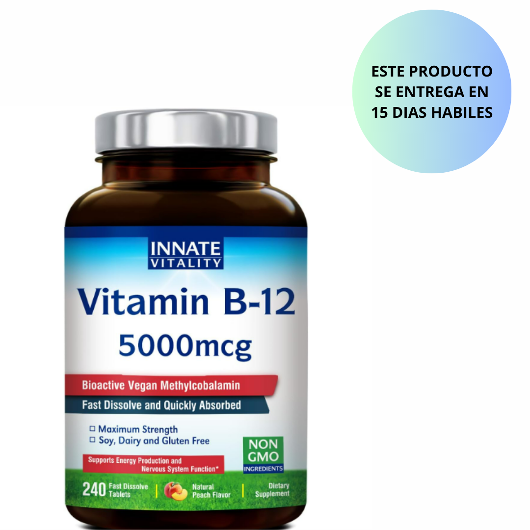 Innate Vitality - Vitamina B12 5000mcg, sublingual - 240