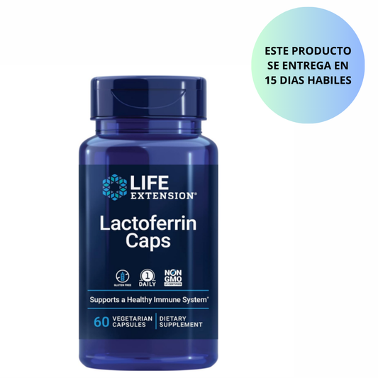 Life Extension Cápsulas de lactoferrina de 300 mg , 60 capsulas vegetarianas