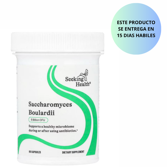 Seeking Health -  Saccharomyces Boulardii, 5 Billion CFU, 60 capsulas