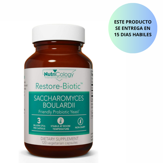 Nutricology - Restore-Biotic® Saccharomyces Boulardii 150 mg - 120 capsulas vegetarianas