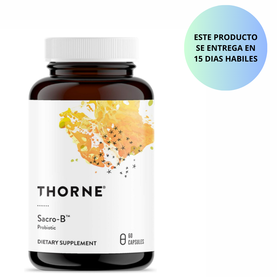 THORNE - Probiótico Sacro-B , 60 capsulas