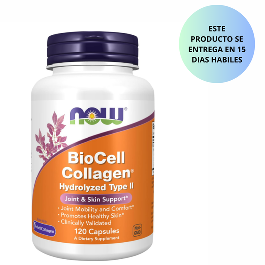 Now - Biocell Colageno hidrolizado tipo II -   120 capsulas