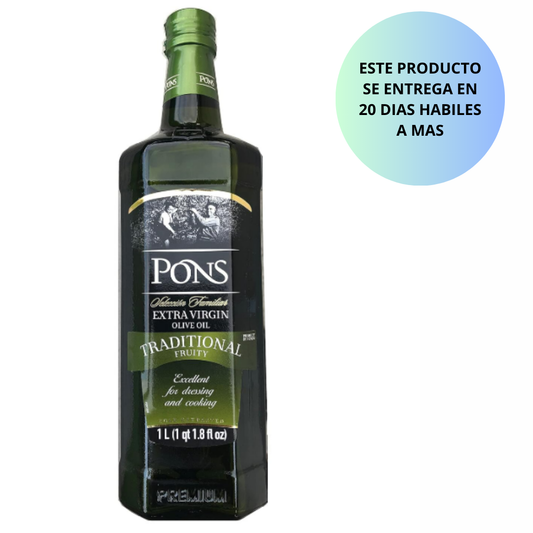 Pons - Family Selection Aceite de Oliva Virgen Extra Tradicional ,  afrutado. 1lb