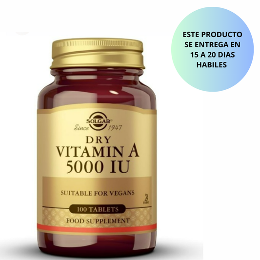 Solga - Dry Vitamina A 5000IU , 100 tabletas