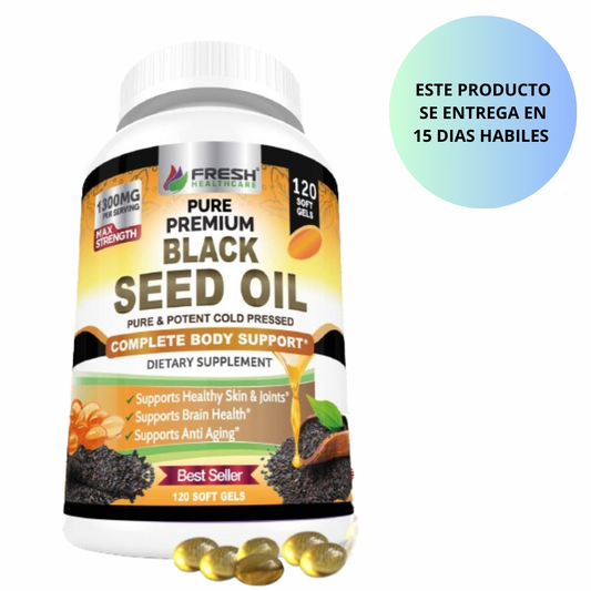 Free Healthcare - Black seed oil, 120 capsulas