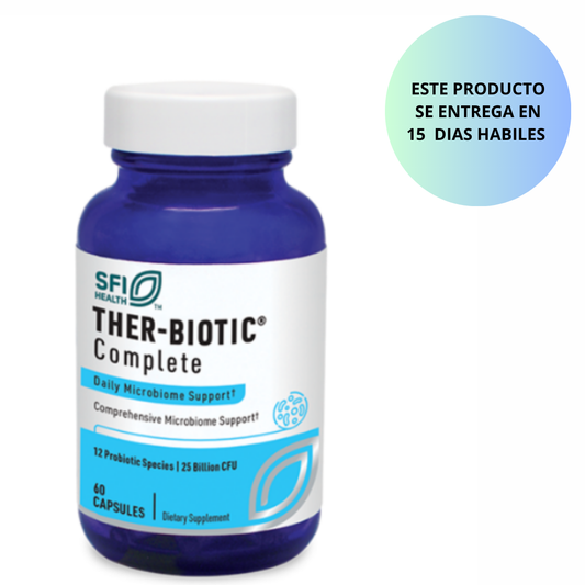SFI, Ther-biotic complete 12 probiotic species/ 25 billion CFU, 60 capsulas