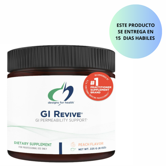 Designs for Health- Gi Revive , peach flavor - 225g(8oz)