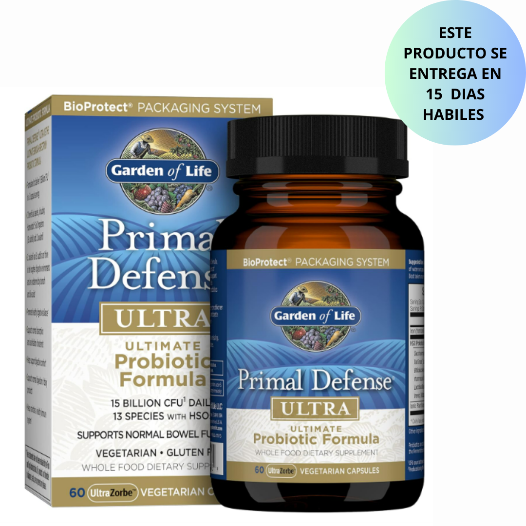 Garden of life - Primal Defense Ultra, probiotic formula 60 capsulas vegerarianas
