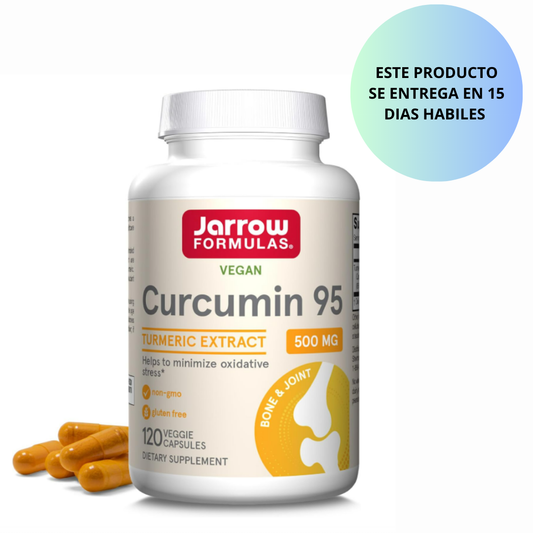 Jarrow Formula vegan - Curcumin 95, 500mg - 120 capsulas