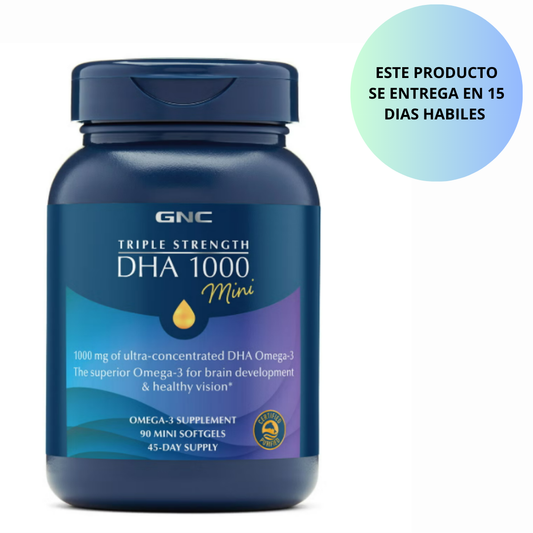 GNC - Triple strength DHA 1000 mini, 90 mini capsulas