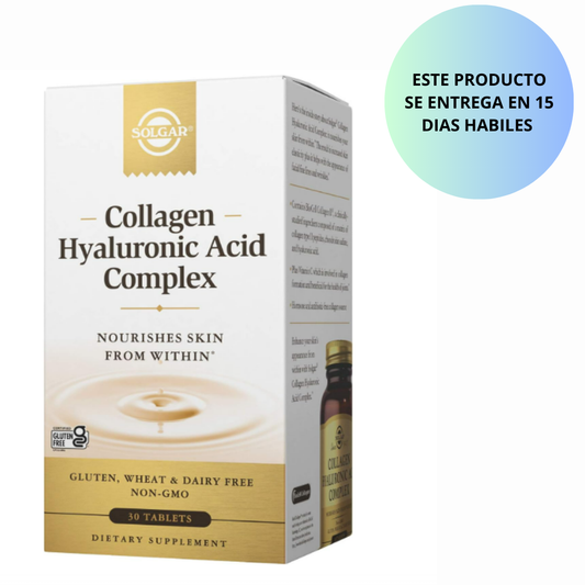 Solgar - Colageno Hyaluronic Acid complex, 30 capsulas