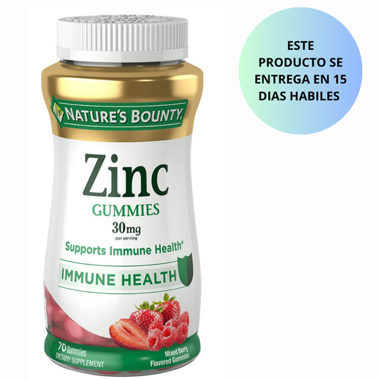 Natures Bounty - Zinc gummies 30mg, 70 gummies