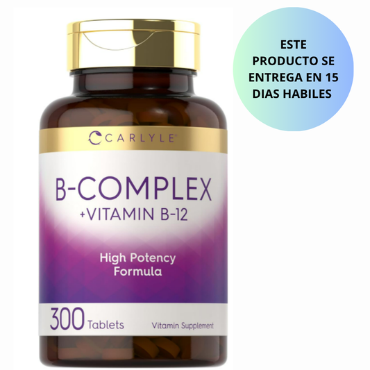 Carlyle- B-complex + vitamina B12, 300 tabletas