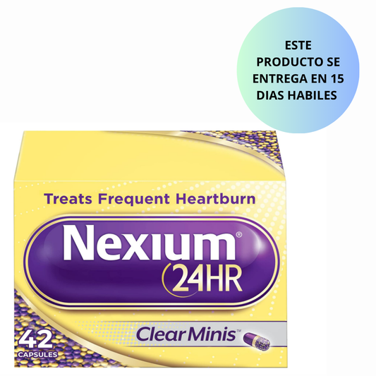 Nexium 24HR, clear minis - 42 capsules