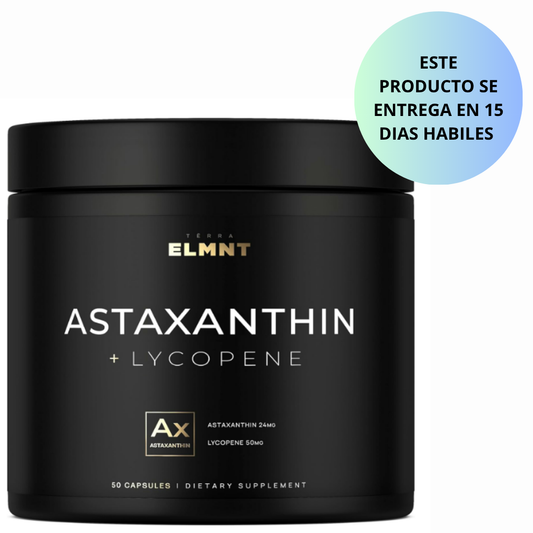 Terra Elmnt - Astaxantina 24 mg + licopeno 50mg, 50 capsulas