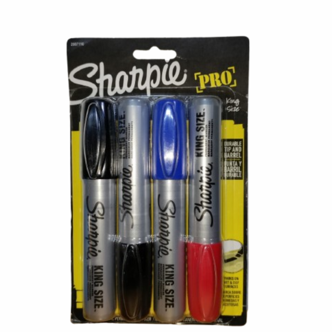 Sharpie Pro - Marcadores permanentes king size, 4 unidades