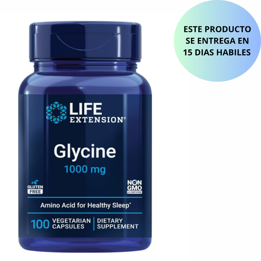 Life Extension - Glycine 1000mg, 100 capsulas vegetarianas