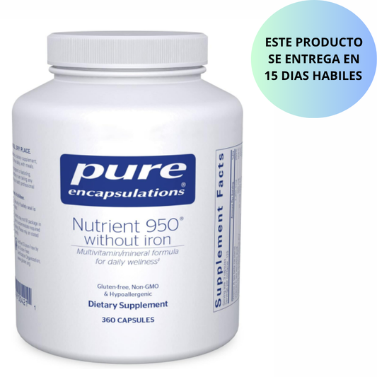 Pure Encapsulations - Nutrient 950º SIN Hierro, 360 capsulas