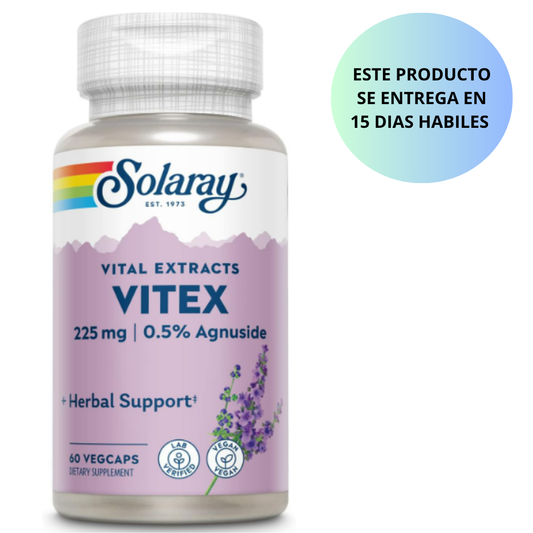 Vitex vital extracts 225mg, 0.5%, 60 capsulas - Solaray