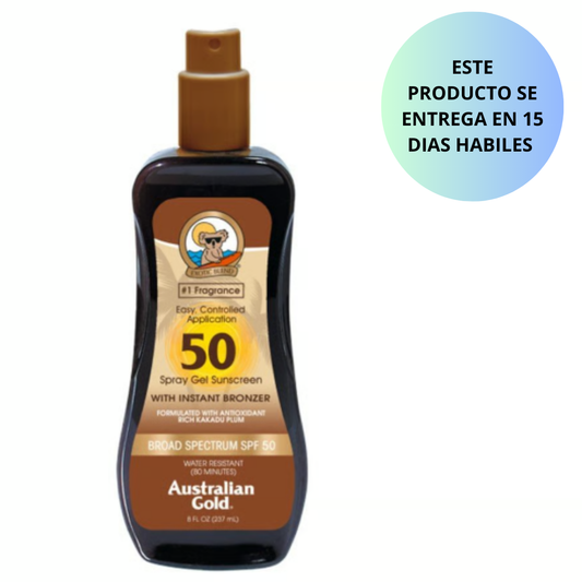 Australian Gold bronceador broad spectrum SPF 50, 237ml