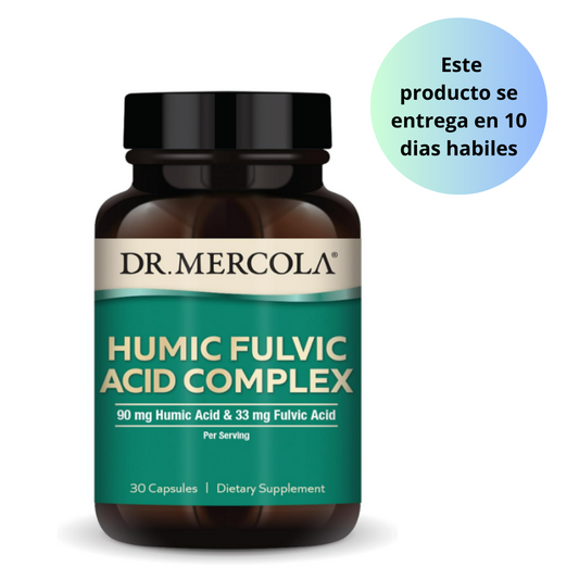 Dr. Mercola Complejo de ácido fúlvico húmico, 90 mg de ácido húmico y 33 mg de ácido fúlvico , 30 capsulas