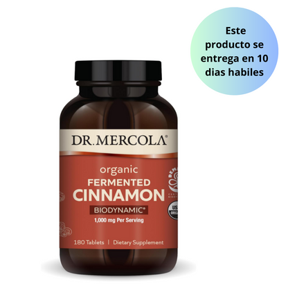 Dr. Mercola Canela fermentada orgánica biodinámica,180 capsulas